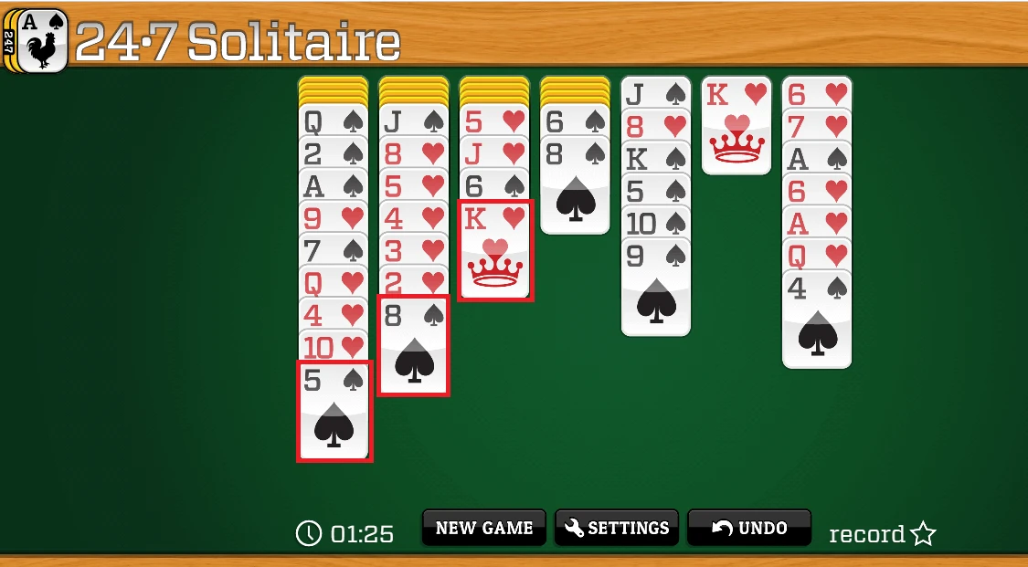 Solitaire card game io