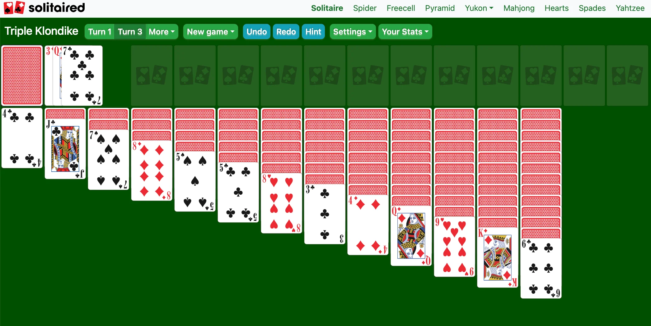 Spider solitaire cool math